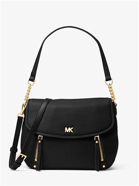 michael kors evie silber schriftzug|Evie Medium Logo Shoulder Bag .